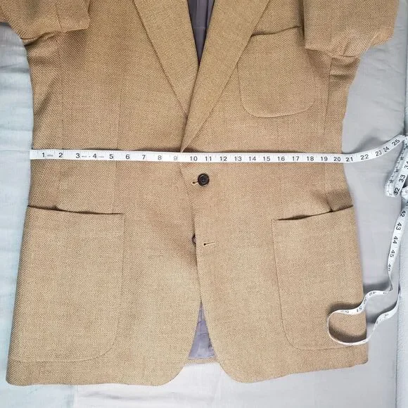 Vtg Aquascutum Regent 100 Blazer Sport Coat Jacket Men's 42L Union Made 2 Button